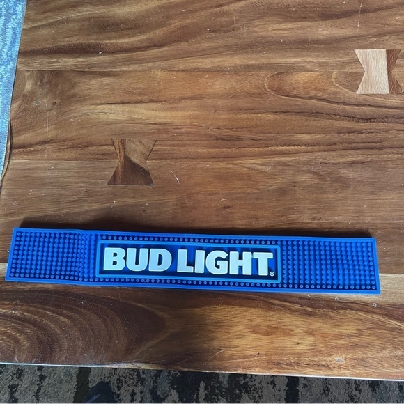 Bud Light Bar Runner / Spill Mat Retro Logo used - Picture 2 of 9